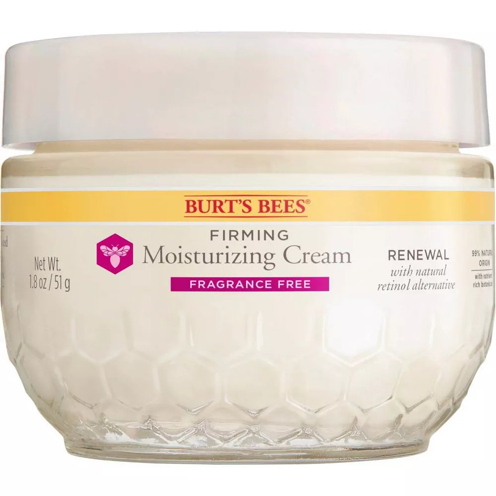 Burt's Bees Renewal Firming Moisturizing Cream Unscented, 1.8oz
