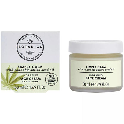 Botanics Simply Calm Hydrating Face Cream For Stressed Skin, 1.69 oz