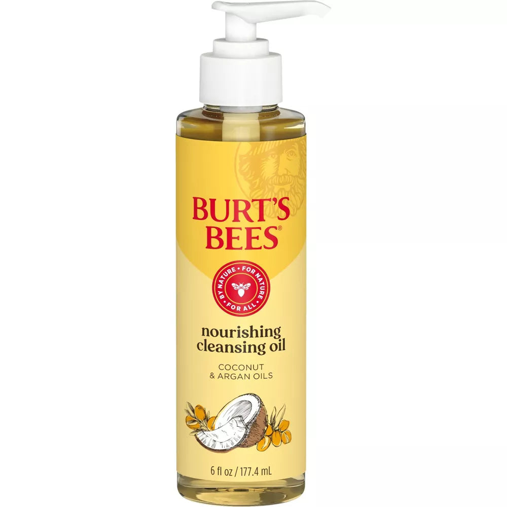 Burt's Bees Facial Cleansing Oil with Coconut and Argan Oil, 6 oz