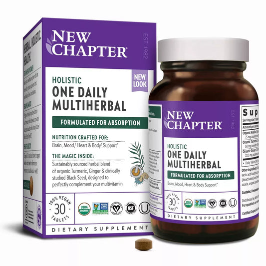 New Chapter Holistic One Daily Multiherbal Vegan Tablet, 30ct