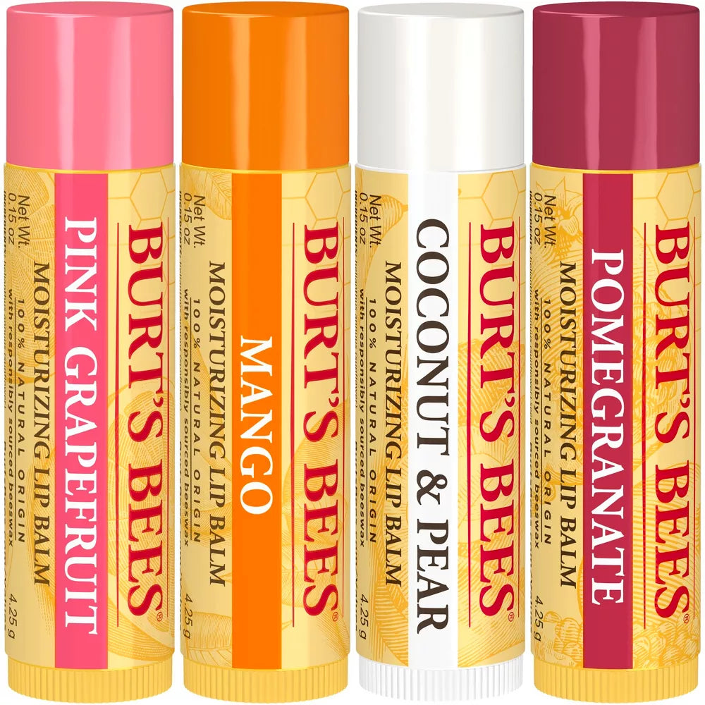 Burt's Bees Lip Balm Super Fruit, 4ct