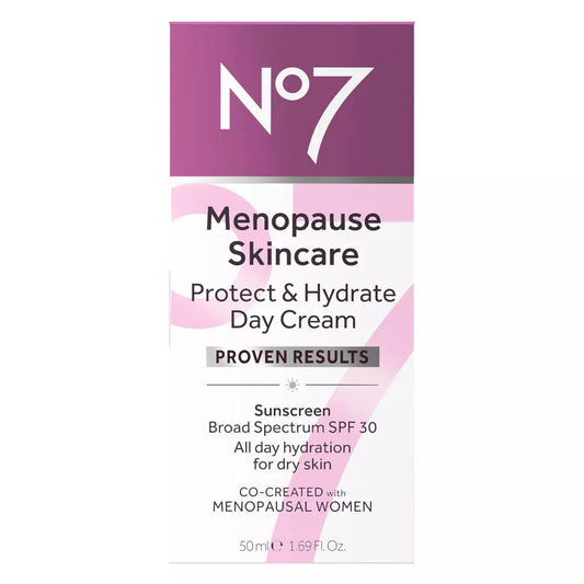 No7 Menopause Skincare Protect and Hydrate Day Cream SPF 30, 1.69 oz