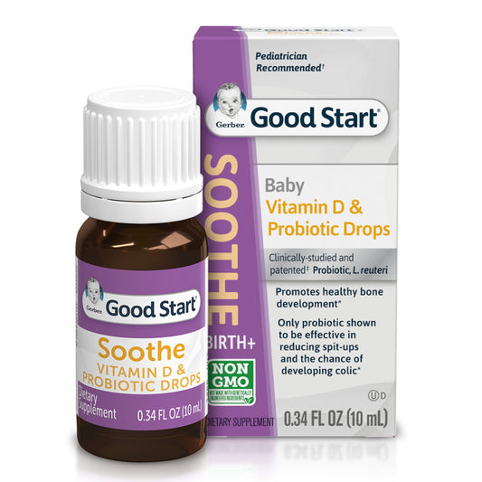 Gerber Soothe Probiotic Colic Drops with Vitamin D 0.34 fl. oz