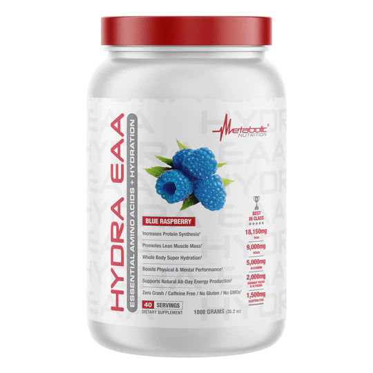 Hydra EAA Essential Amino Acids Blue Raspberry, 40 Servings