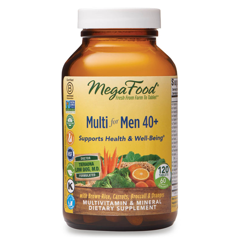 MegaFood Multi for Men 40+, 120 Tablets