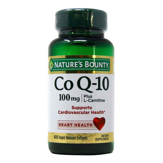 Nature's Bounty Co Q-10 100mg, 60 Softgels Twin Pack