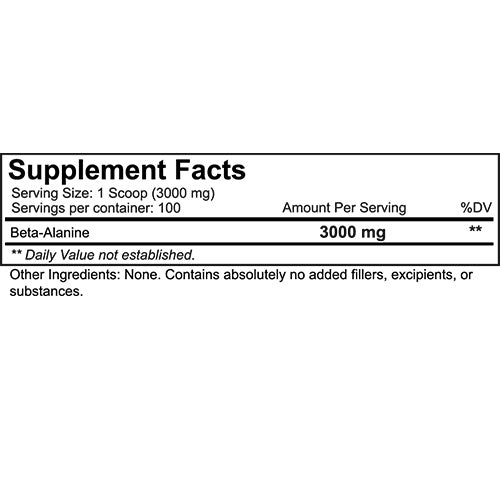 NutraKey Health - Beta Alanine Buffer Latic Acid Amino Acid - 100 Servings