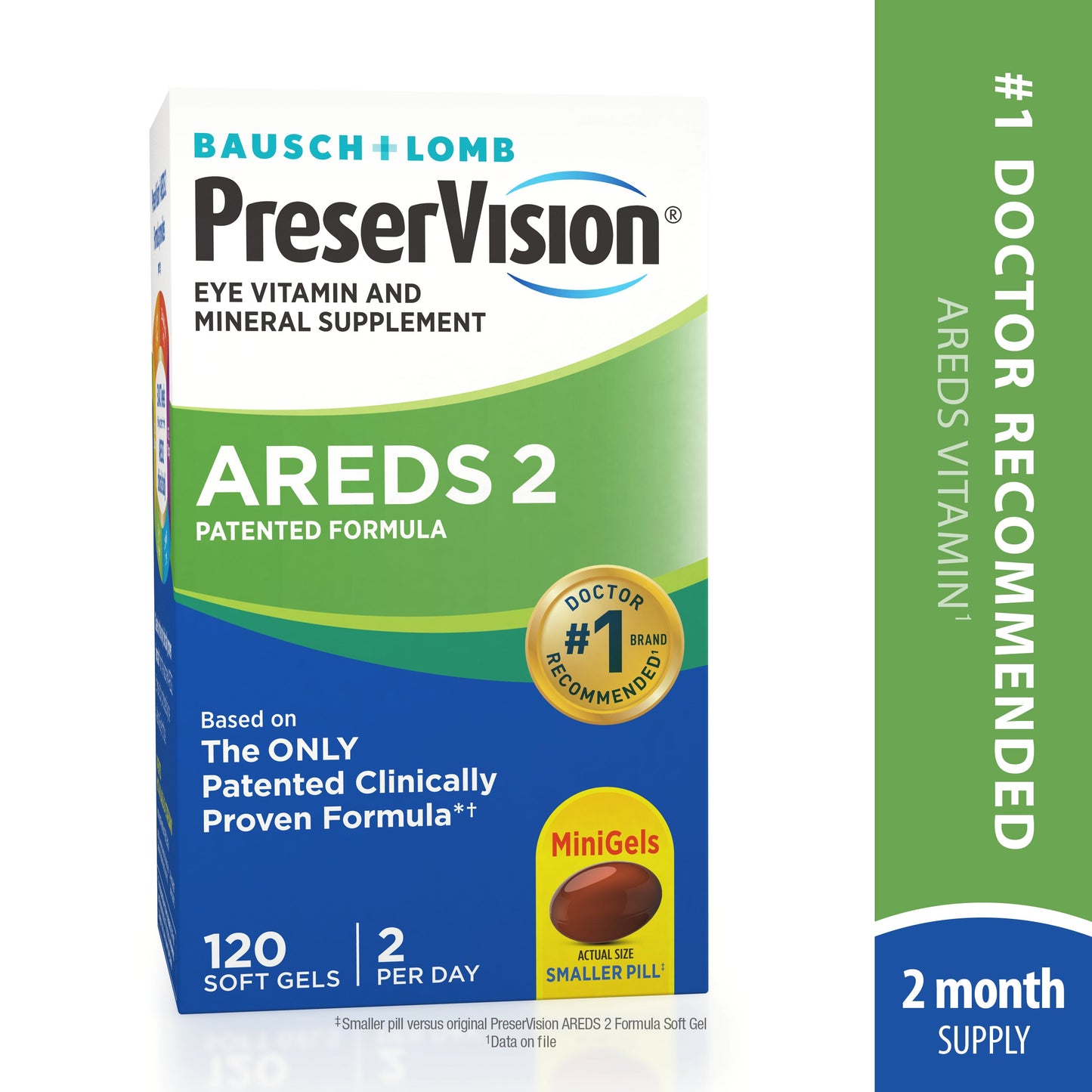 PreserVision Areds 2 Vitamin and Mineral Supplement Soft Gels 120 ea