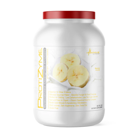 Metabolic Nutrition Protizyme Protein Powder Banana Cream, 2 lb