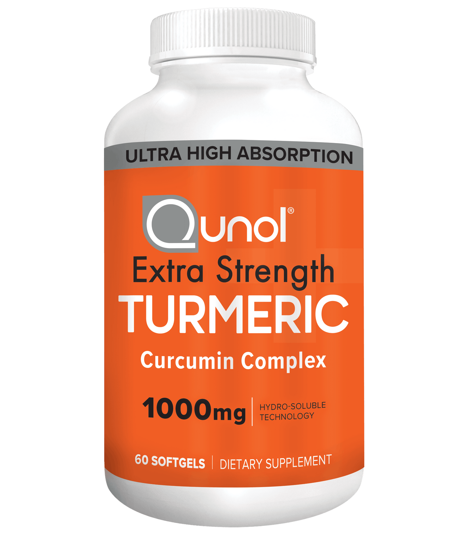 Qunol Extra Strength Turmeric Supplement Softgels, 1000mg, 60ct.