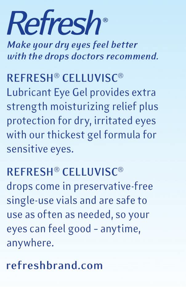 REFRESH CELLUVISC Lubricant Eye Gel Single-Use Containers 30 vials