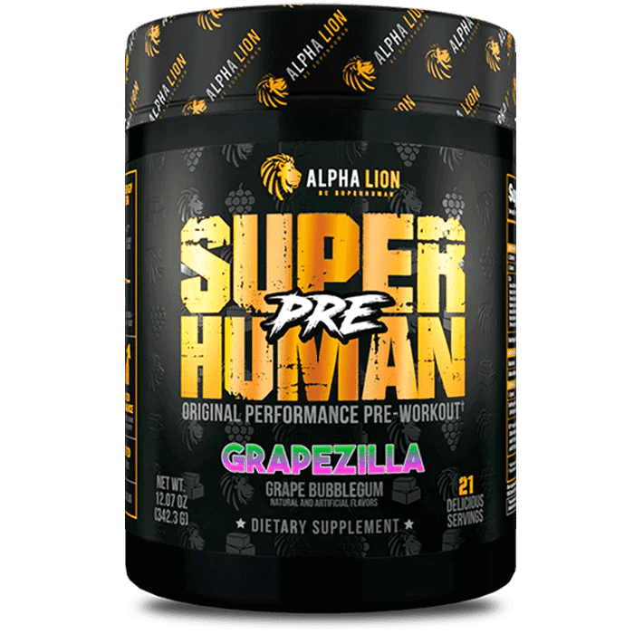 Alpha Lion Super Human Pre Workout, Grapezilla - 21 Servings