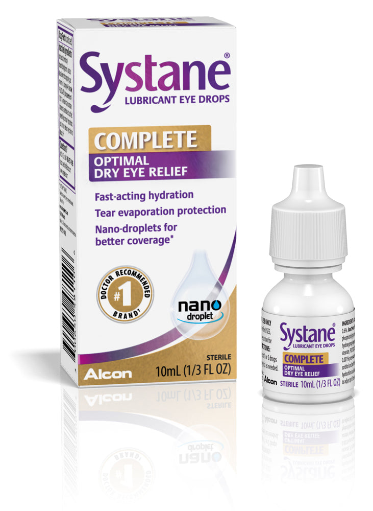 Systane Complete Lubricant Eye Drops, 10mL oz each .33