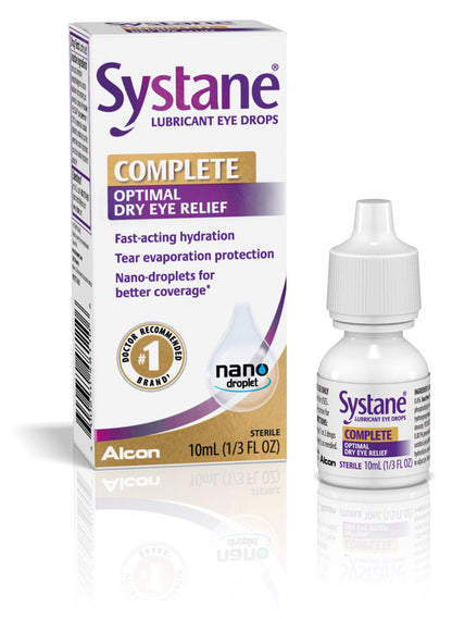 Systane Complete Optimal Dry Eye Drops, 10 ml, 2 Pack