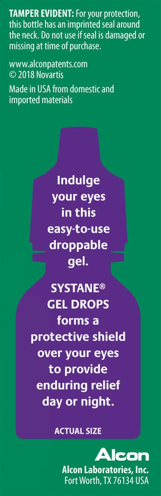 Systane Gel Drops Lubricant Eye Gel, Nightime Protection, 10ml
