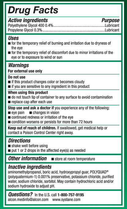 Systane Ultra Lubricant Eye Drops - 2 Ea, 10Ml