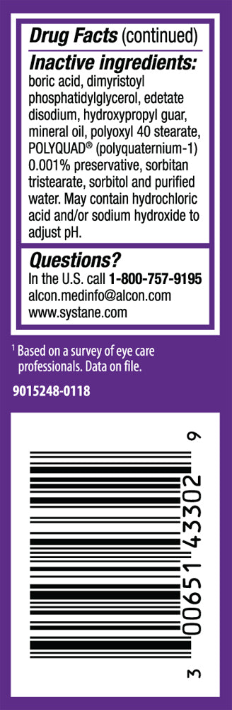 Systane Balance Restorative Formula Lubricant Eye Drops 10 mL (1/3) Fl Oz
