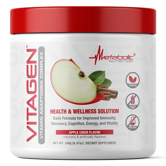 Metabolic Nutrition Vitagen Adaptogen Vitamin Complex 30 Servings – Apple Cider