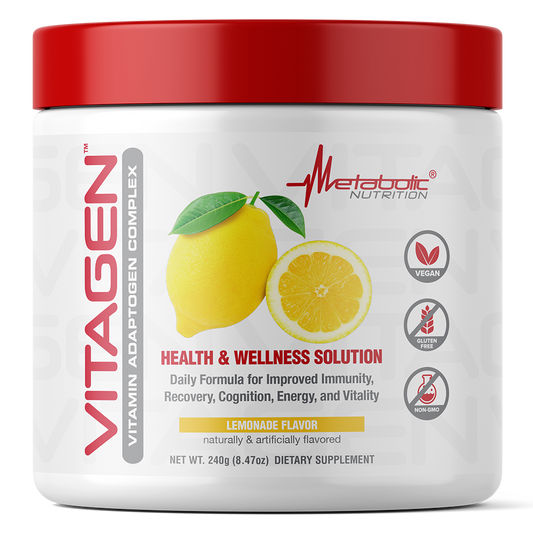 Metabolic Nutrition Vitagen Adaptogen Vitamin Complex 30 Servings – Lemonade