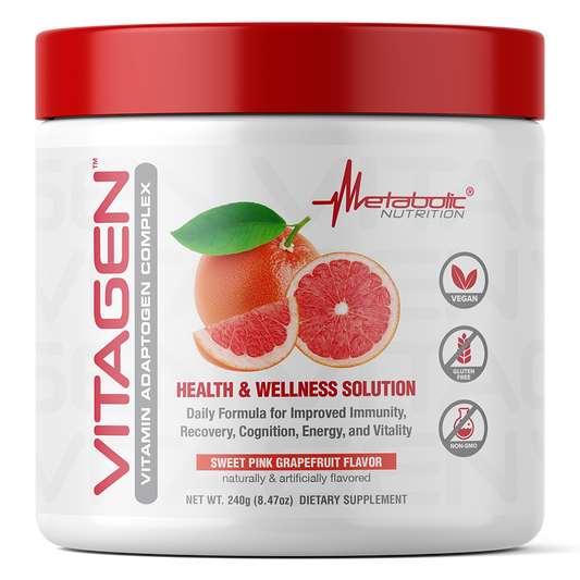 Metabolic Nutrition Vitagen Adaptogen Vitamin Complex 30 Servings – Sweet Pink Grapefruit