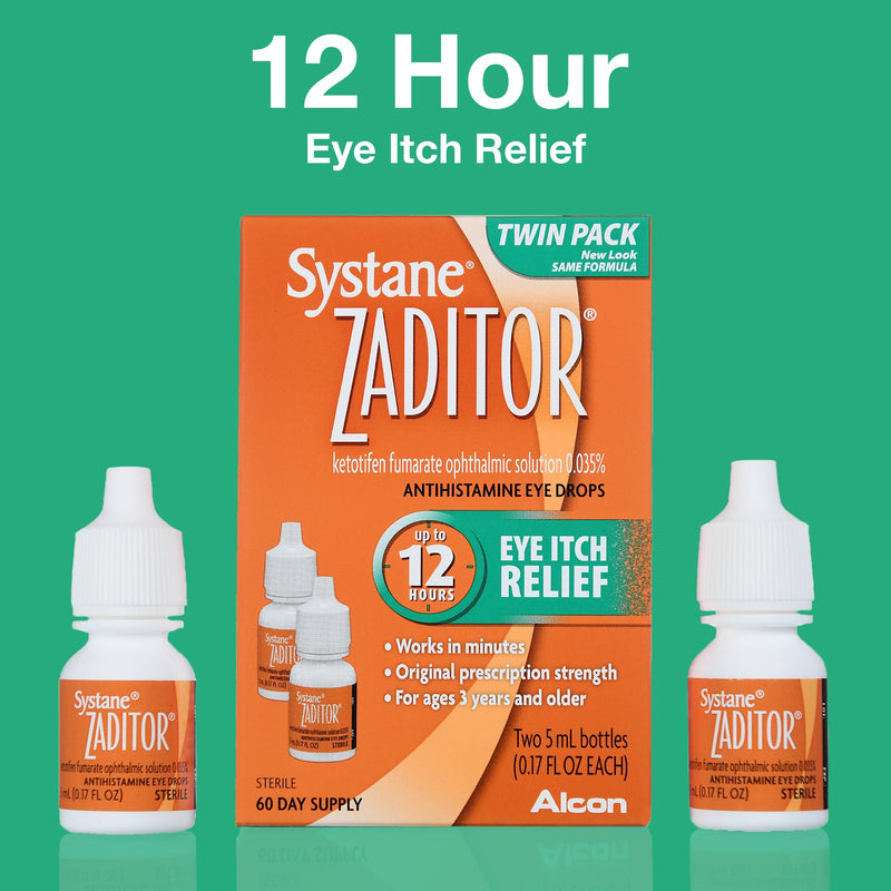Zaditor Antihistamine Eye Drops Twin Pack 0.34 oz