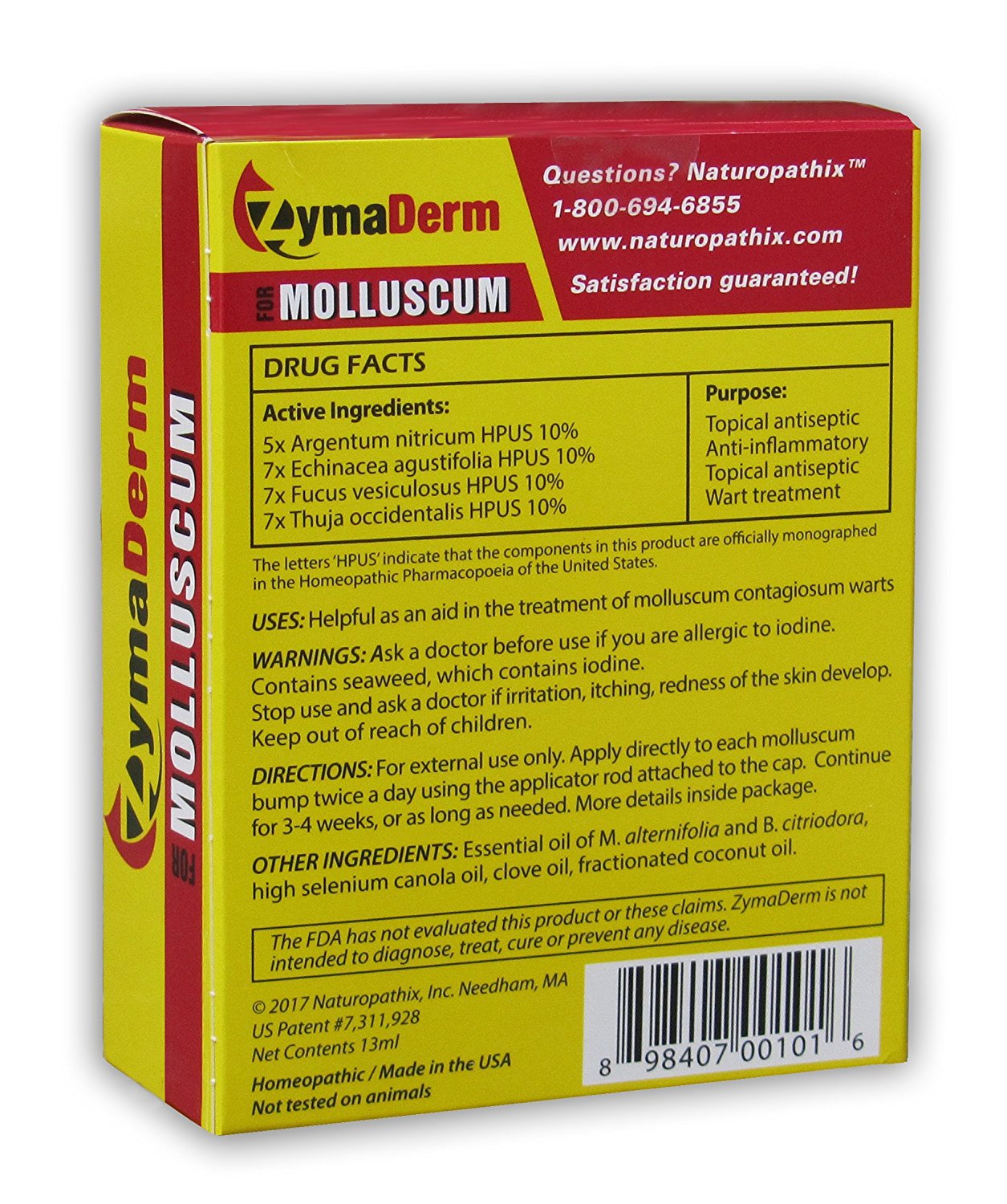 Zymaderm for Molluscum