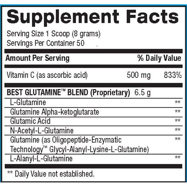 BPI Sports - Best Glutamine Powder - Lime Sherbet - 50 Servings