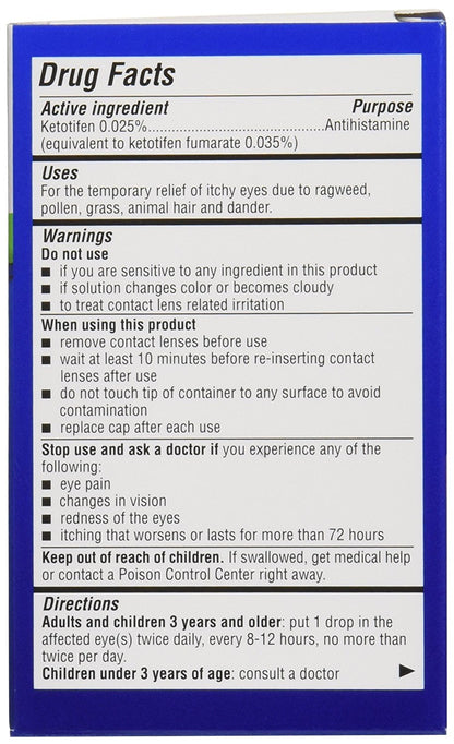 Bausch & Lomb Alaway Allergy Eye Itch Relief, 0.34 oz