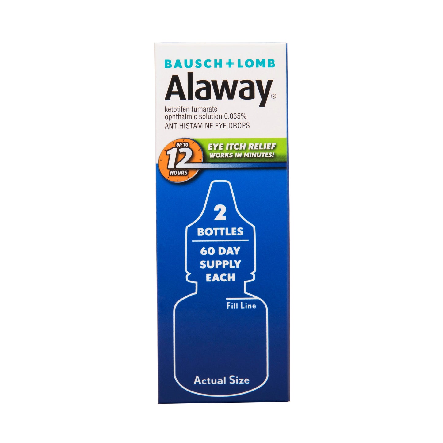 Alaway Antihistamine Eye Drops 2 x 0.34 fl oz (10 ml)