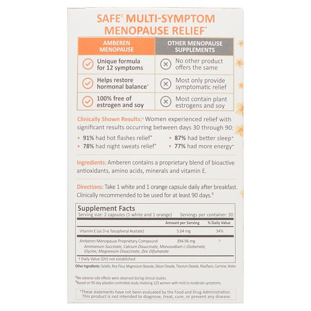 Amberen Multi-Symptom Menopause Relief - 60 Caps