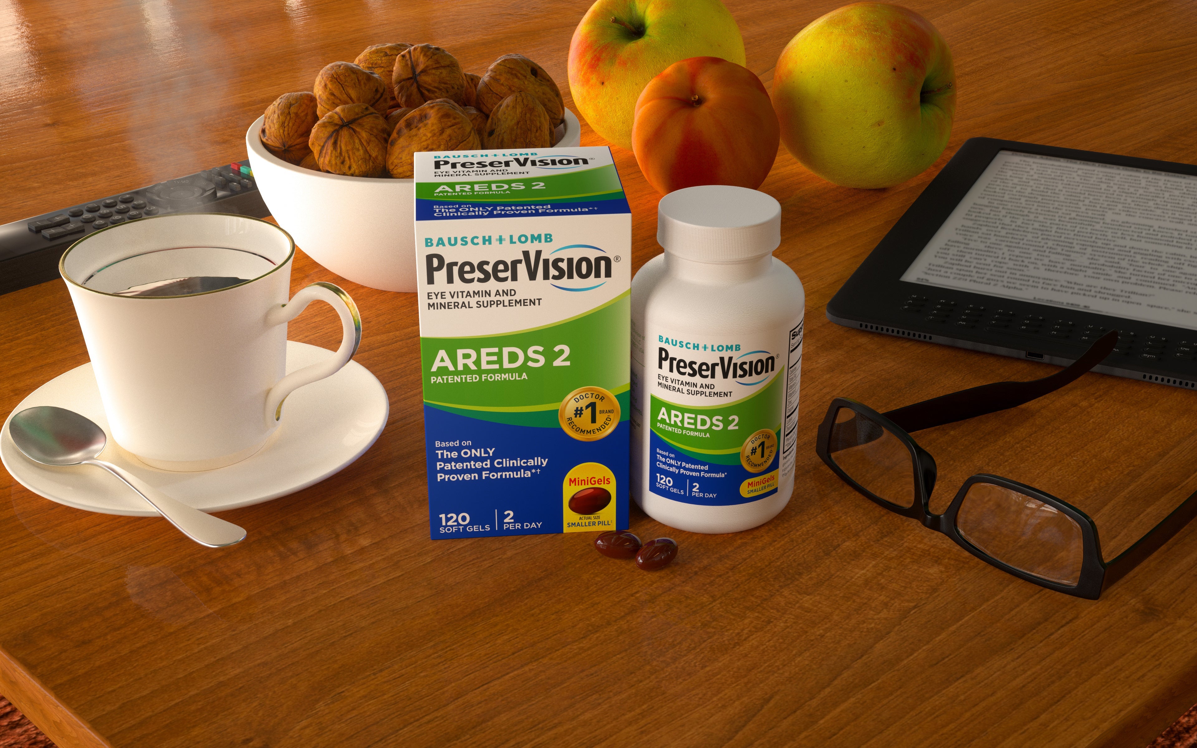 PreserVision AREDS2 Formula Vitamin & Mineral Supplement 120 ct Soft Gels (MiniGels)