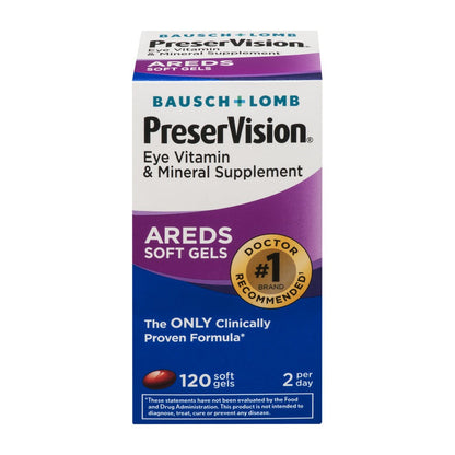 PreserVision Areds Eye Vitamin & Mineral Soft Gels - 120ct (2 Pack)