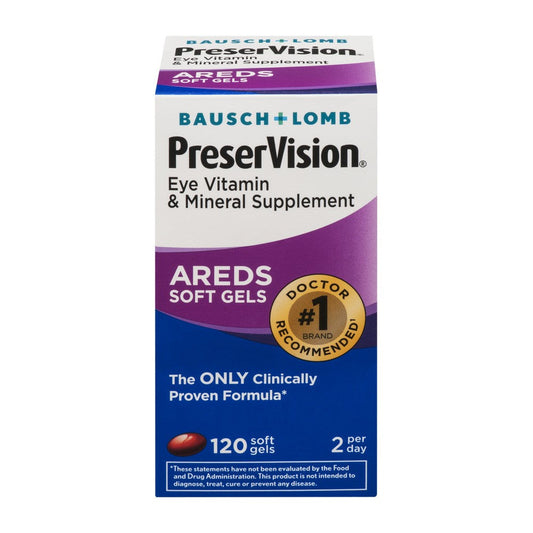 PreserVision Areds Eye Vitamin & Mineral Soft Gels - 120ct (2 Pack)