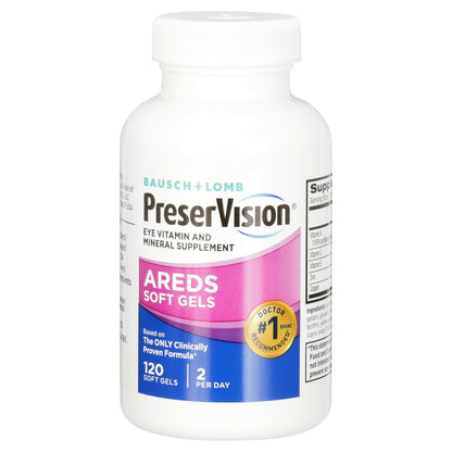 PreserVision Areds Eye Vitamin & Mineral Soft Gels - 120ct (2 Pack)