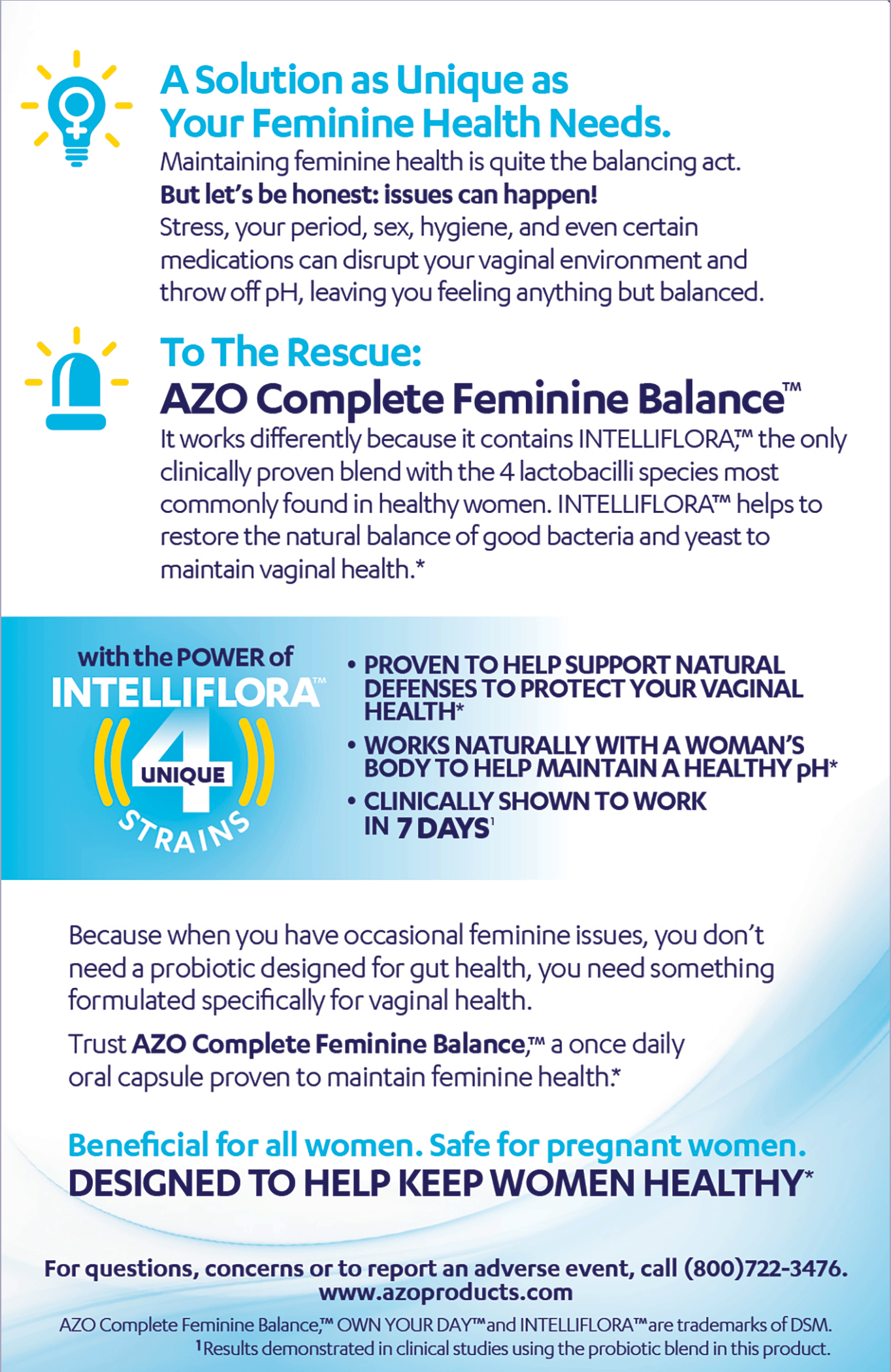 AZO Complete Feminine Balance Daily Probiotic, 30 ea