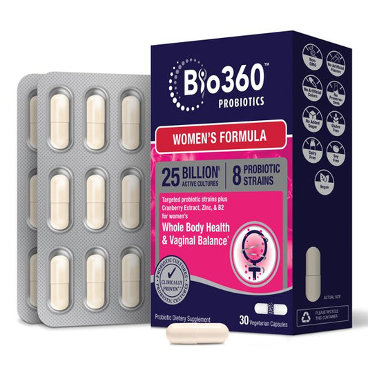 Bio360 Probiotics Women's Formula, 30 Vegetarian Capsules