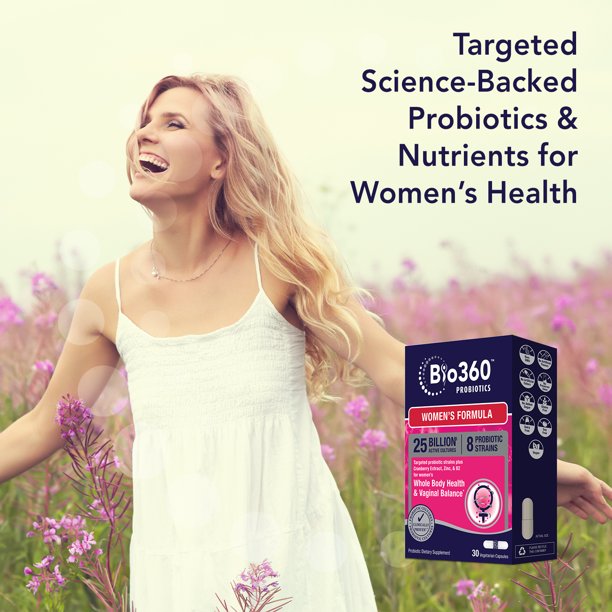 Bio360 Probiotics Women's Formula, 30 Vegetarian Capsules