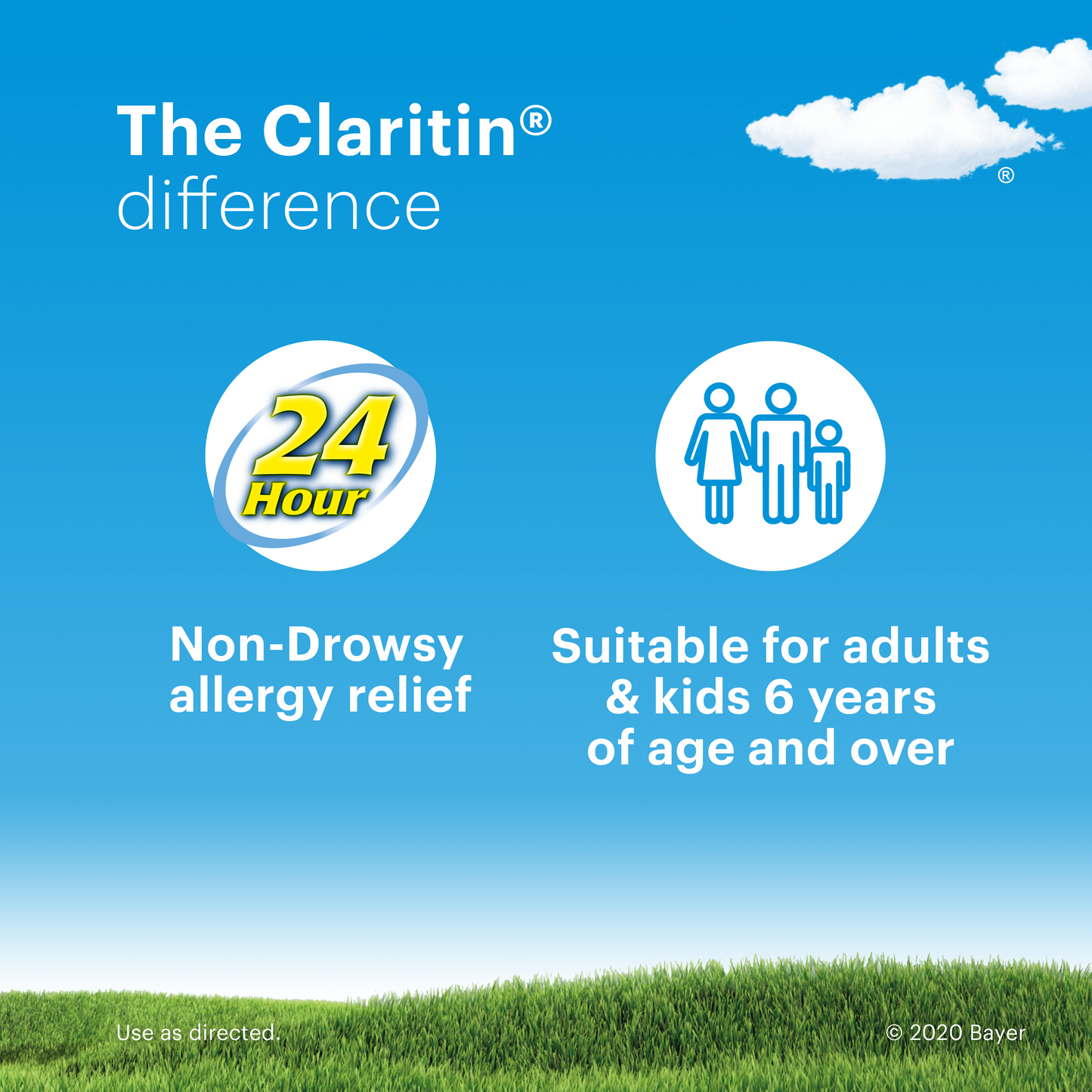 Claritin 24-Hour Indoor & Outdoor Non-Drowsy Allergy Relief, 30 tablets