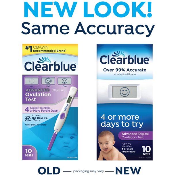 Clearblue Advanced Digital Ovulation Test Predictor Kit, 10 Tests