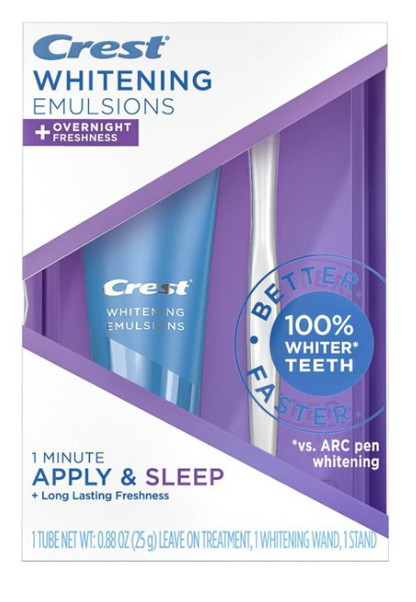 Crest Whitening Emulsions Apply & Sleep, 0.88 oz