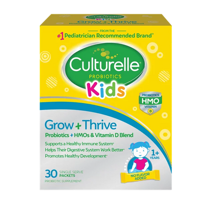Culturelle Kids Grow + Thrive Probiotics + HMO + Vitamin D Blend Packs, 30 ea