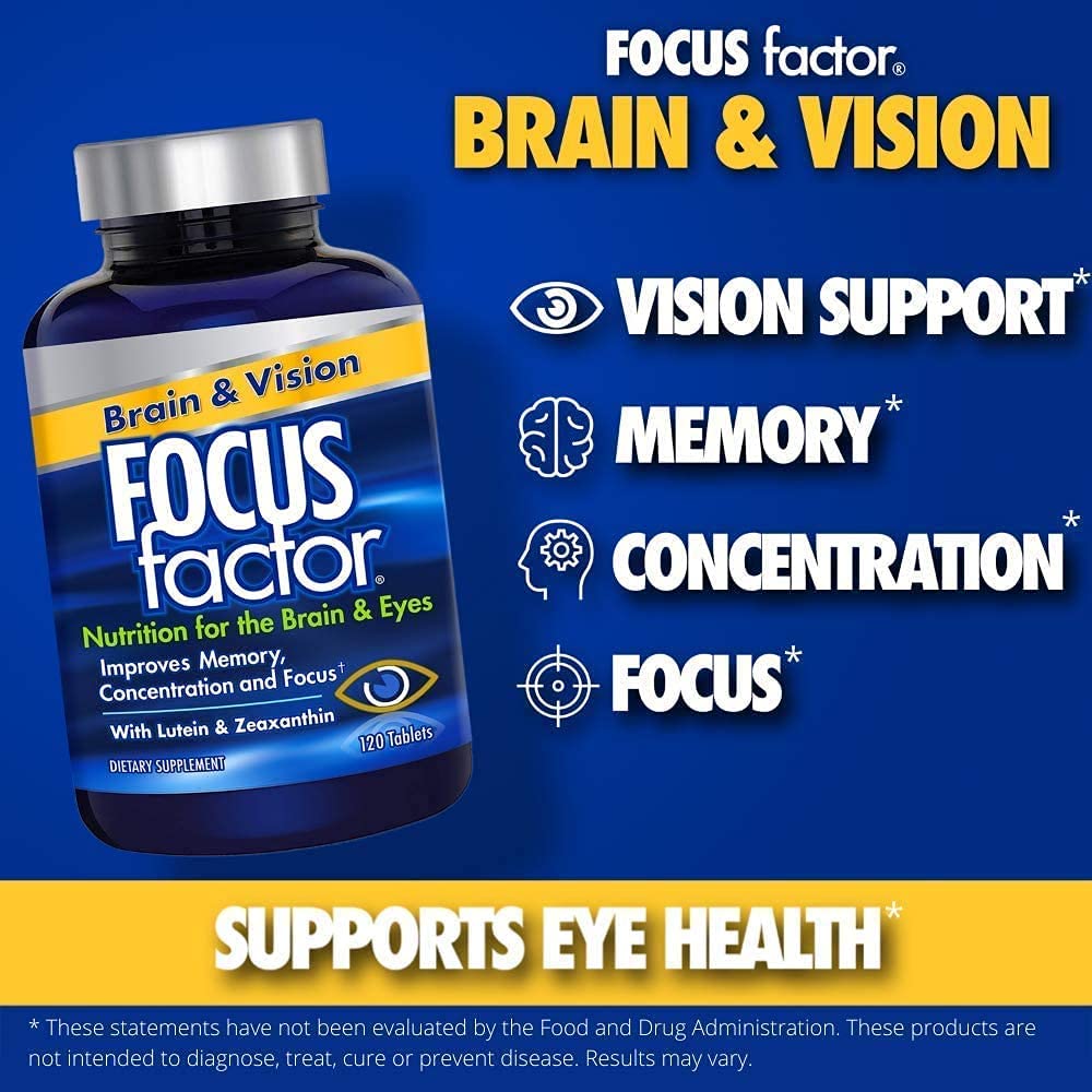 Focus Factor Brain & Vision, 120 Tablets