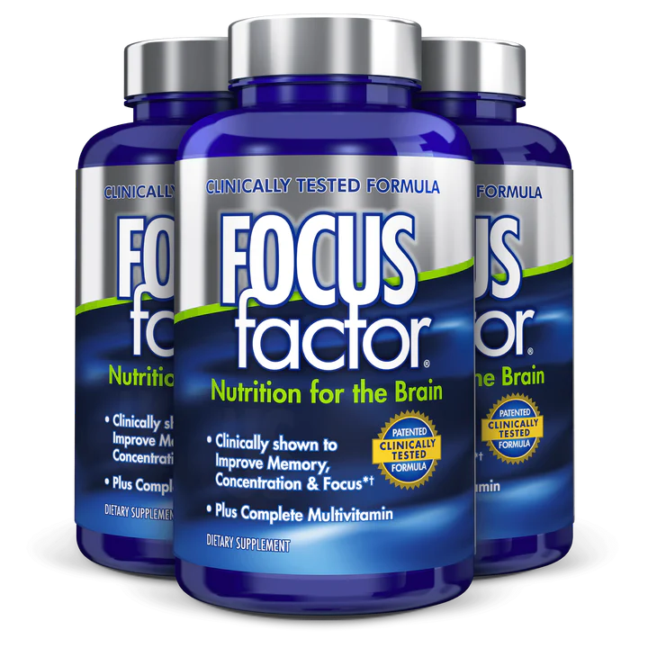 Focus Factor 90 tablets -3 pack