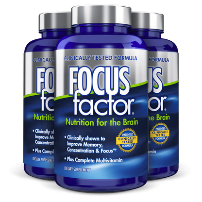 Focus Factor 90 tablets -3 pack