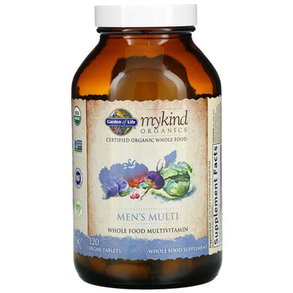 Garden of Life MyKind Organics Men's Multi 120 Tablets