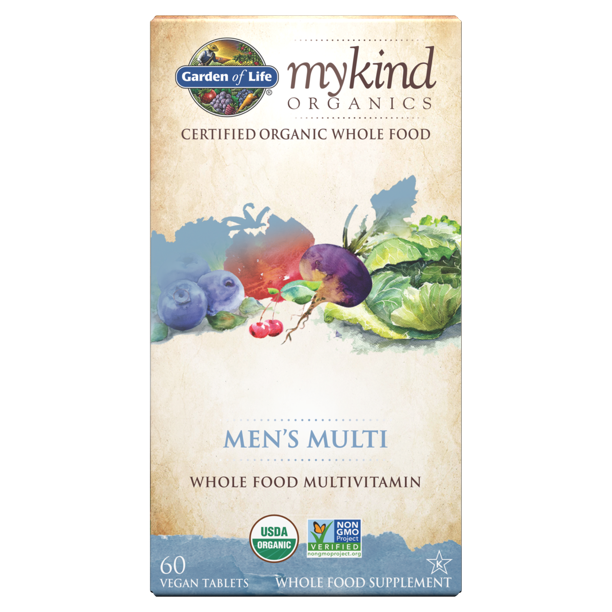 Garden of Life MyKind Organics Men's Multivitamin, 60 Tablets