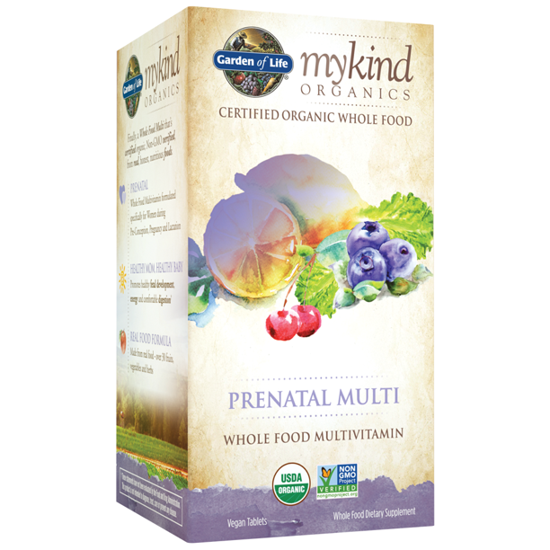 Garden of Life MyKind Organics Prenatal Multivitamins, 180 Tablets
