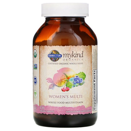 Garden of Life MyKind Organics Women's Multi 120 Tablets