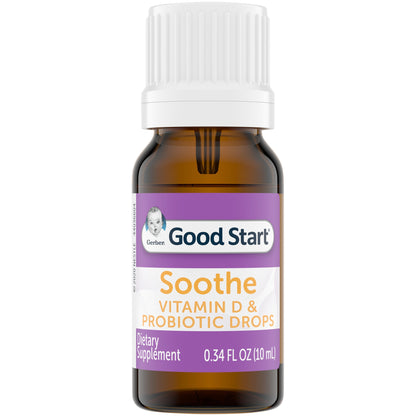 Gerber Soothe Vitamin D & Probiotic Drops Dietary Supplement 0.34 fl. oz. Box