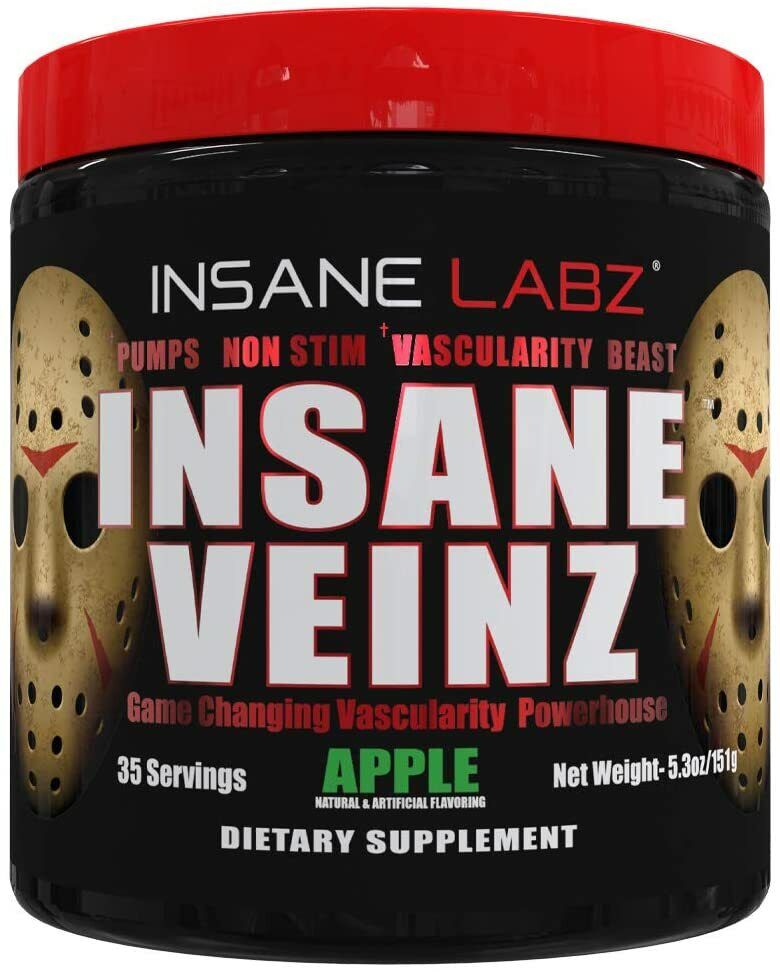 Insane Labz Insane Veinz, Apple Flavor, 35 Servings